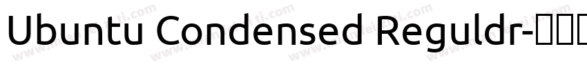 Ubuntu Condensed Reguldr字体转换